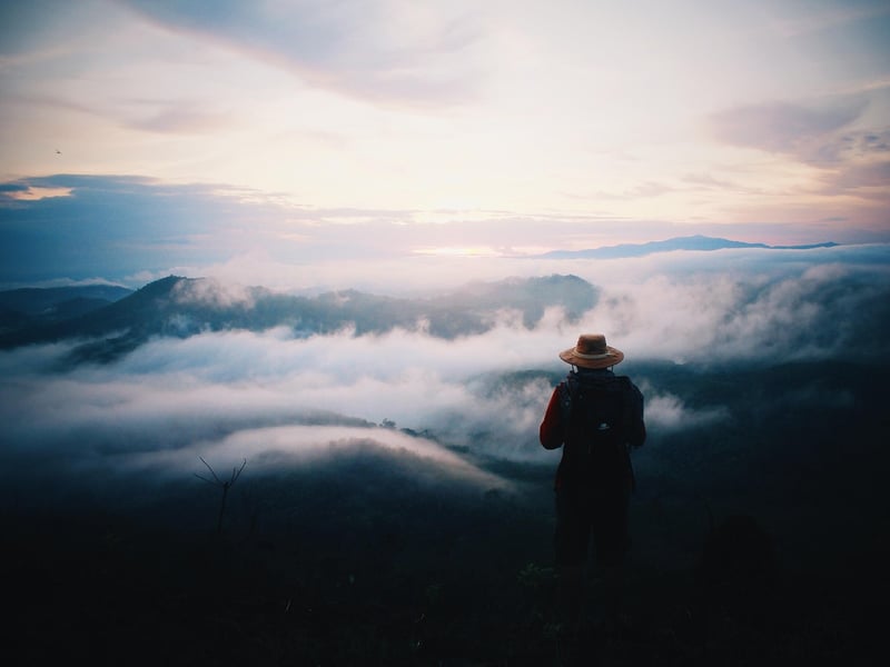 Traveler exploring